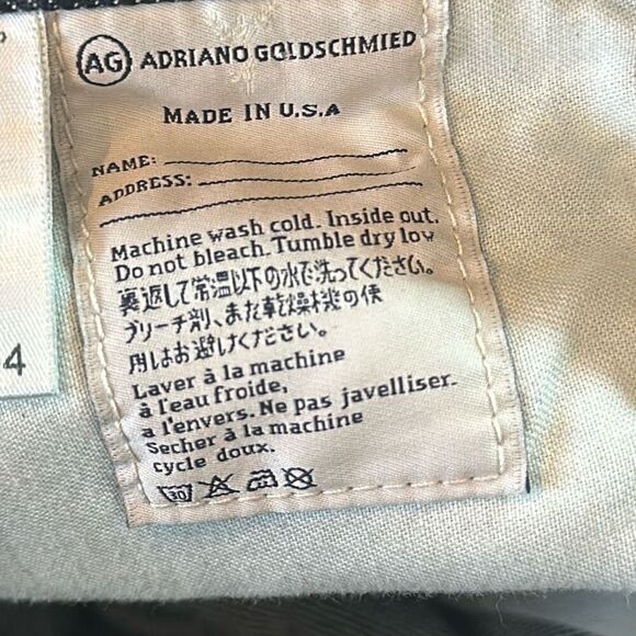 Adriano Goldschmied AG The Protege Straight Leg Mens Blue Jeans size W31 x L34 - Picture 13 of 13